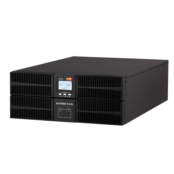 უწყვეტი კვების წყარო 2E SD6000RT, 6kVA, LCD, RT4U, USB, RS-232, Terminal in/out, UPS, Black
