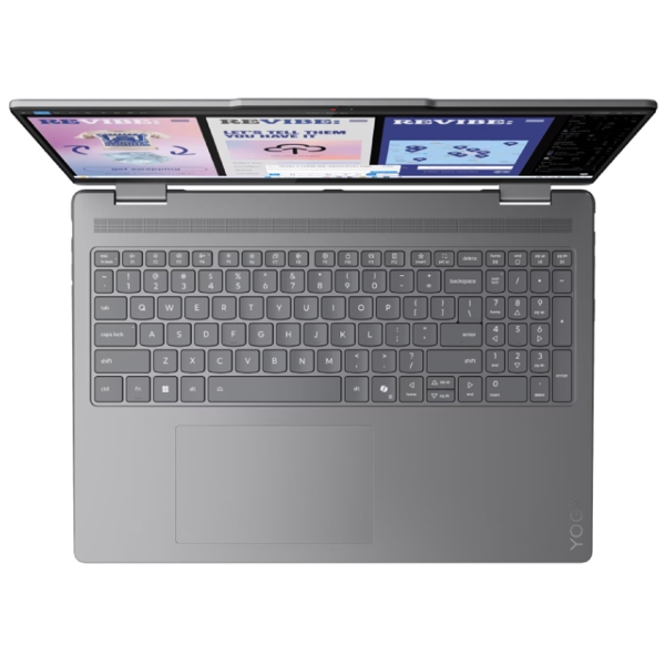 ნოუთბუქი Lenovo 83JT0028RK Yoga 7 2-IN-1, 16'', Ultra 7-256V, 16GB, 1TB SSD, Integrated, Grey