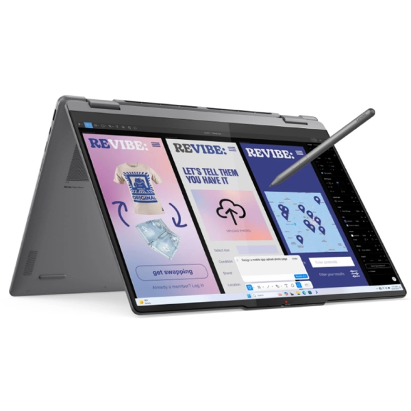 ნოუთბუქი Lenovo 83JT0028RK Yoga 7 2-IN-1, 16'', Ultra 7-256V, 16GB, 1TB SSD, Integrated, Grey