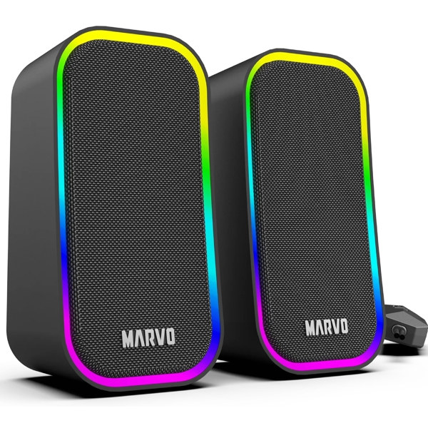 დინამიკი Marvo SG-285 BK HAVOC20, 6W, USB, 3.5mm, Speaker, Black