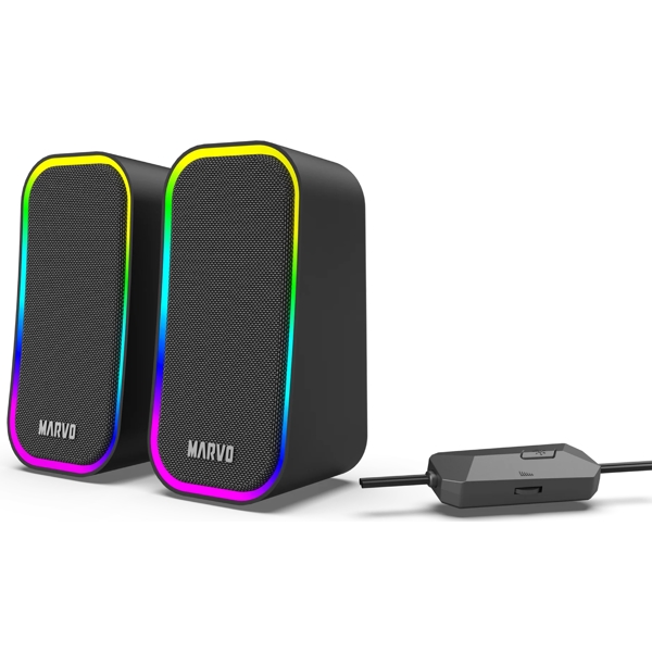 დინამიკი Marvo SG-285 BK HAVOC20, 6W, USB, 3.5mm, Speaker, Black