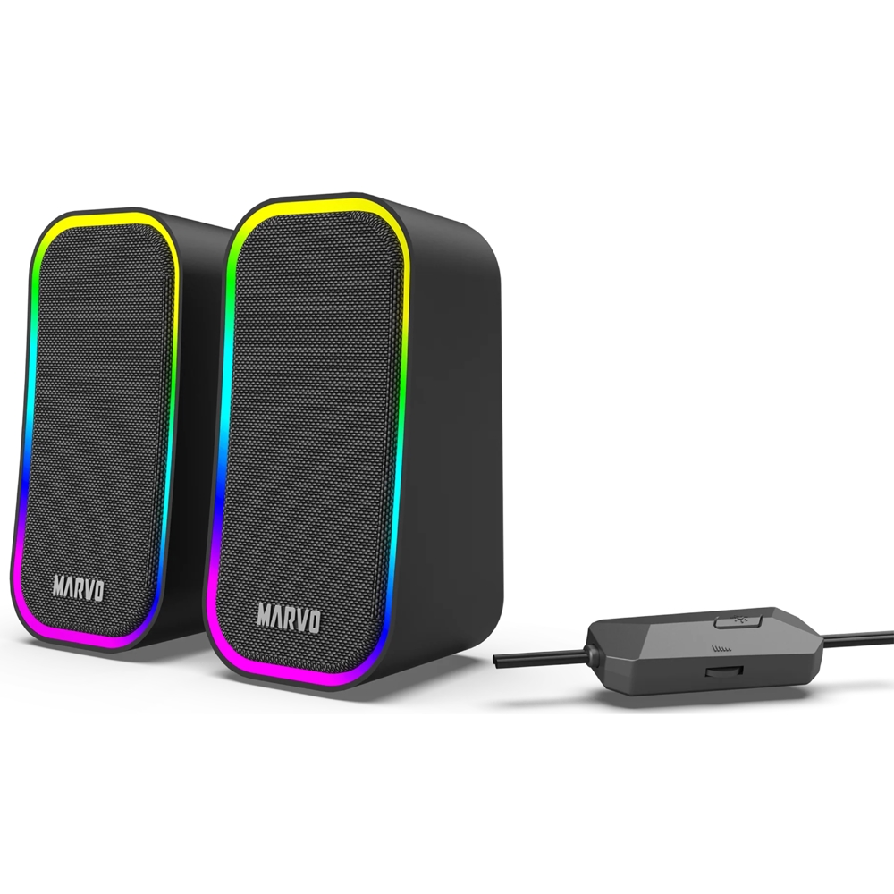 დინამიკი Marvo SG-285 BK HAVOC20, 6W, USB, 3.5mm, Speaker, Black
