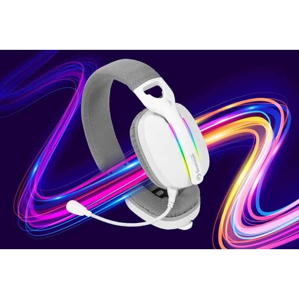 Headset Marvo HG9086 WH PULZ 70S, Wired, USB, White