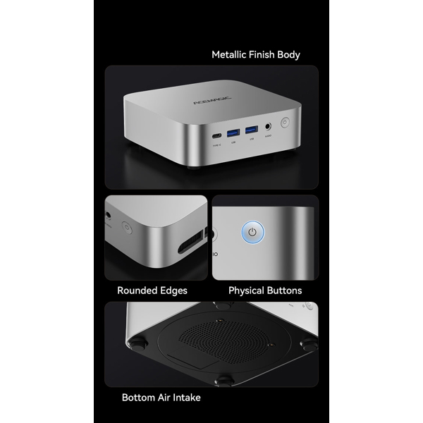 Mini PC ACEMagic A3A, i3-1215U, 8GB, 256GB SSD, Integrated, Silver