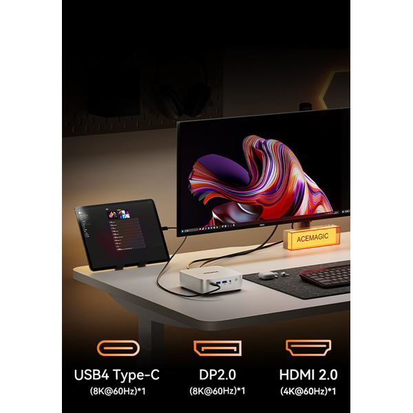 Mini PC ACEMagic A3A, i3-1215U, 8GB, 256GB SSD, Integrated, Silver
