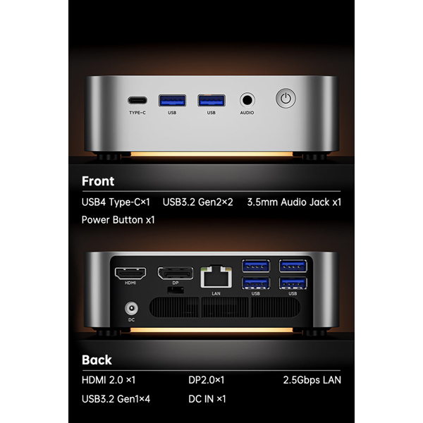 Mini PC ACEMagic A3A, i3-1215U, 8GB, 256GB SSD, Integrated, Silver