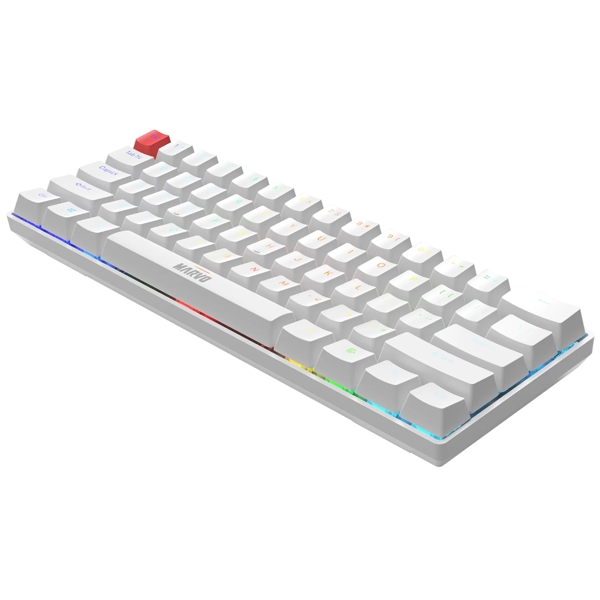 კლავიატურა Marvo KG933G WH Saber, Wired, USB, RGB, Mechanical Gaming Keyboard, White