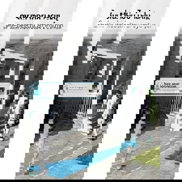 ვიდეო სათვალთვალო კამერა Blurams E20C, 3Mp, Solar Wireless 2K PTZ Security Camera, White