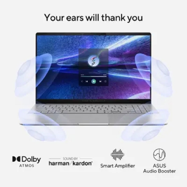 ნოუთბუქი Asus S5507QA-MA007W VivoBook S 15, 15.6", Snapdragon X1P 42 100, 16GB, 1TB SSD, Integrated, W11H, Silver