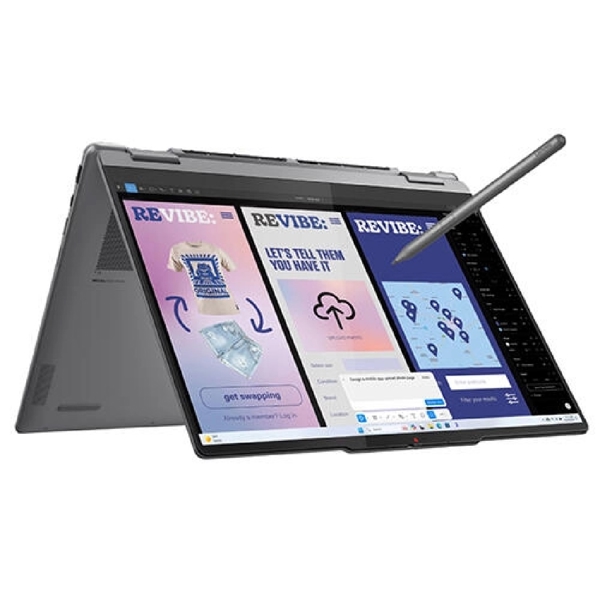 ნოუთბუქი Lenovo 83JQ004HRK Yoga 7, 14", Ultra 7-256V, 16GB, 1TB SSD, Integrated, Luna Grey