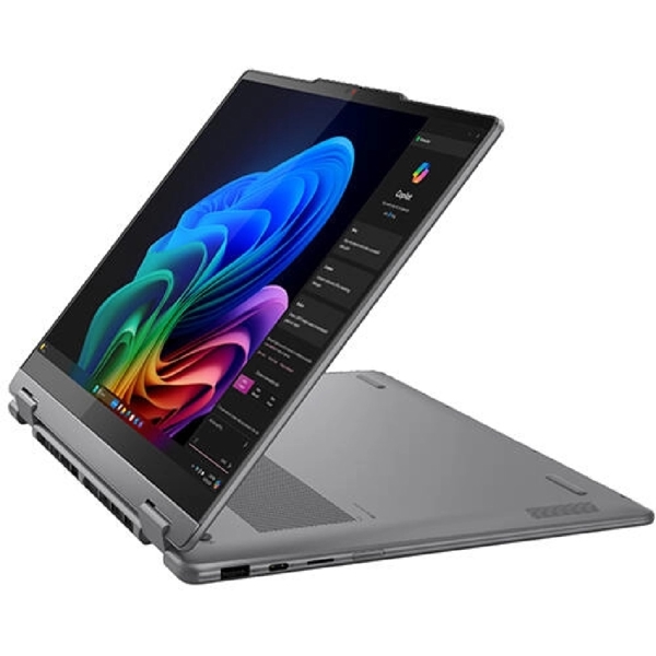 ნოუთბუქი Lenovo 83JQ004HRK Yoga 7, 14", Ultra 7-256V, 16GB, 1TB SSD, Integrated, Luna Grey