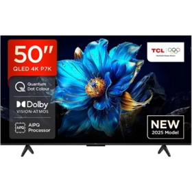ტელევიზორი TCL 50P7K, QLED, 50", 4K UHD, USB, HDMI, LAN, BT, WIFI, Black