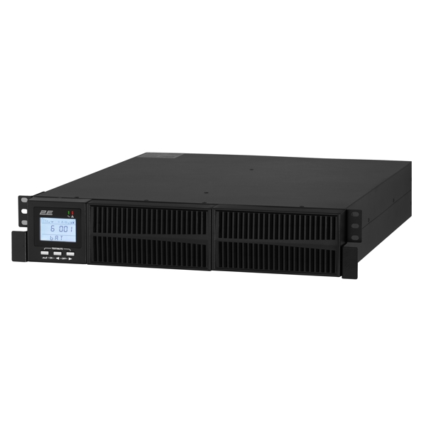უწყვეტი კვების წყარო 2E OD3000RT, 3000VA, LCD, RT2U, USB, RS-232, SNMP, 3xSchuko, UPS, Black