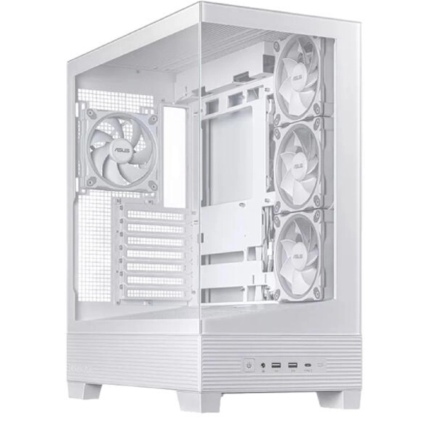 Computer Case Asus 90DC00R3-B19000 A31 PLUS TG, MidT, Micro ATX, Mini ITX, 2×USB3.2, USB-C, 3.5mm, White