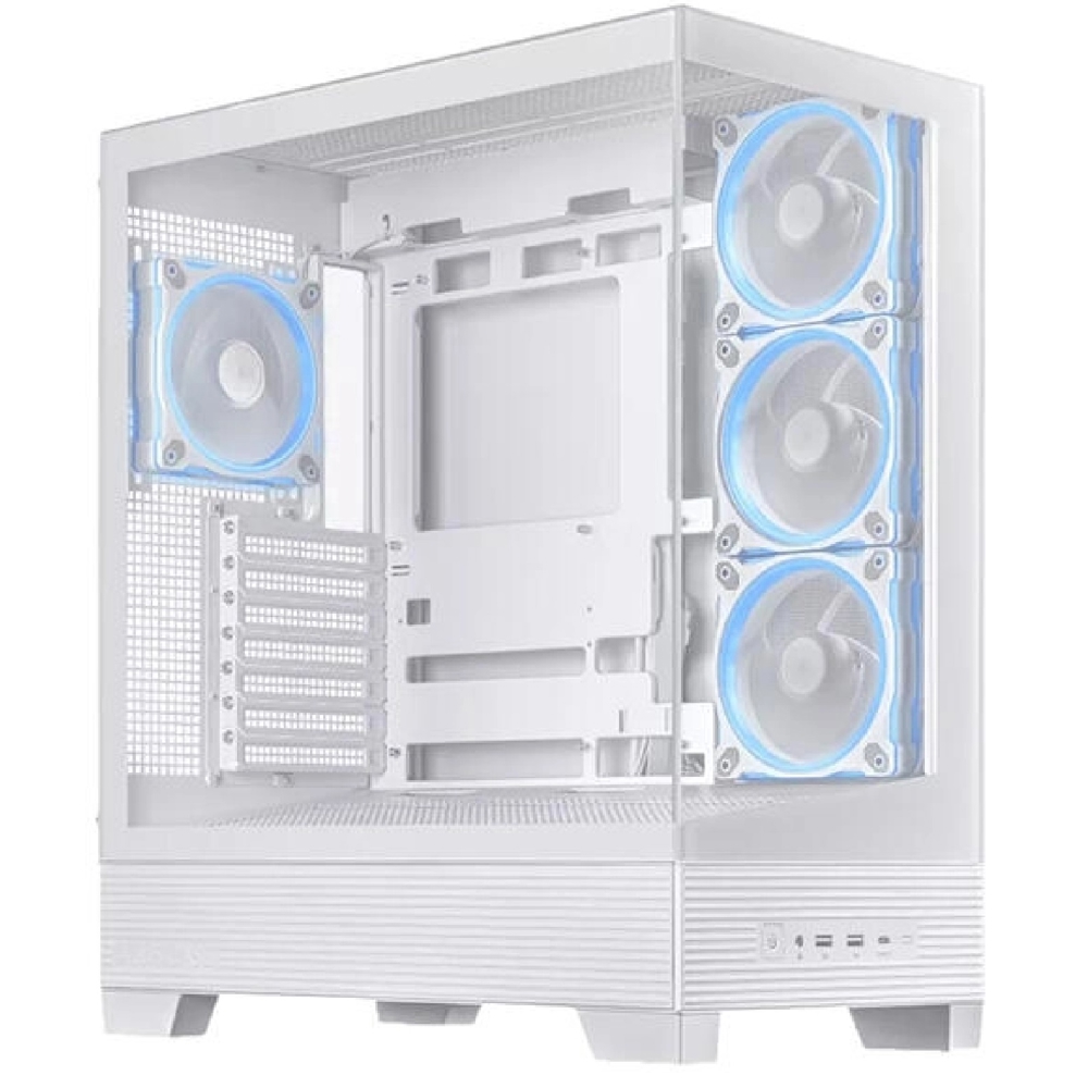 ქეისი Asus 90DC00R3-B19000 A31 PLUS TG, Computer Case, MidT, Micro ATX, Mini ITX, 2×USB3.2, Type-C, 3.5mm, White