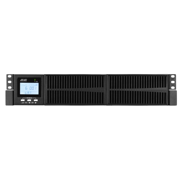 უწყვეტი კვების წყარო 2E OD2000RT, 2000VA, LCD, RT2U, USB, RS-232, SNMP, 4xSchuko, UPS, Black