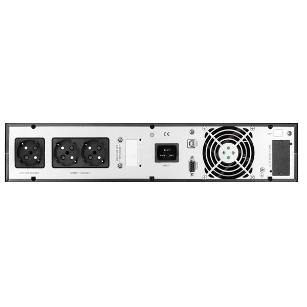 უწყვეტი კვების წყარო 2E OD2000RT, 2000VA, LCD, RT2U, USB, RS-232, SNMP, 4xSchuko, UPS, Black