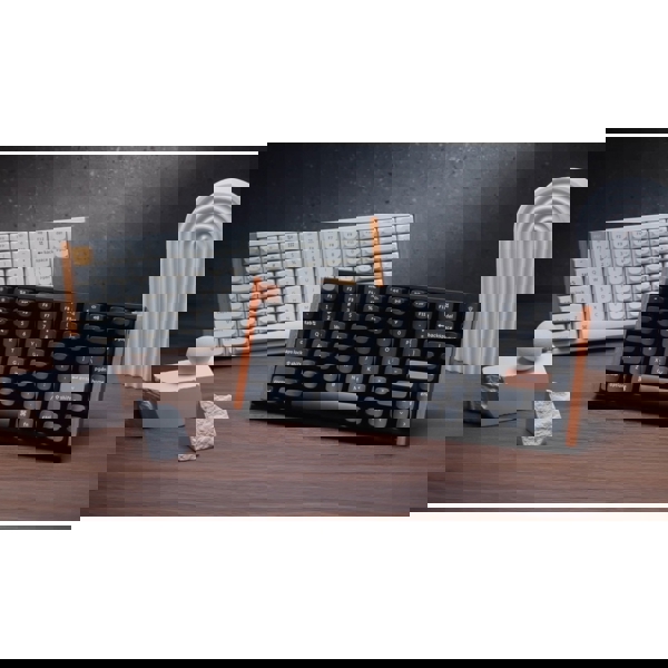 Mechanical Gaming Keyboard Keychron K2 K2H-Q1 HE, Gateron Double-Rail Magnetic Nebula, Wireless, RGB, 2.4 GHz, Bluetooth, Type-C, White