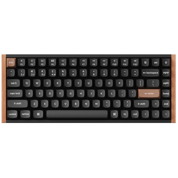 Mechanical Gaming Keyboard Keychron K2 K2H-F1 HE, Gateron Double-Rail Magnetic Nebula, Wireless, RGB, 2.4 GHz, Bluetooth, Type-C, Black