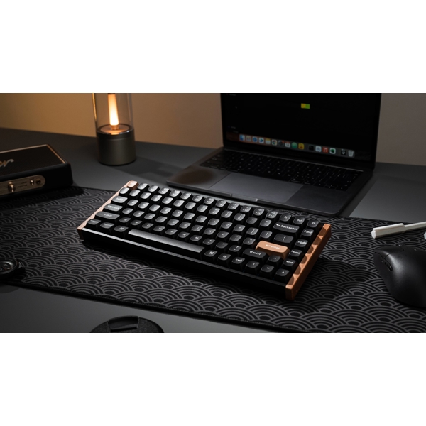 Mechanical Gaming Keyboard Keychron K2 K2H-F1 HE, Gateron Double-Rail Magnetic Nebula, Wireless, RGB, 2.4 GHz, Bluetooth, Type-C, Black