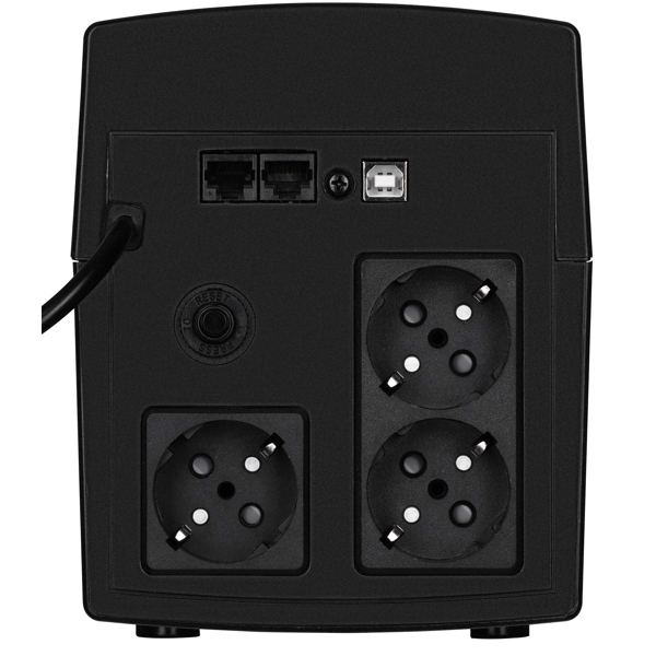 უწყვეტი კვების წყარო 2E DD1500, 1500VA, LCD, USB, 3xSchuko, UPS, Black