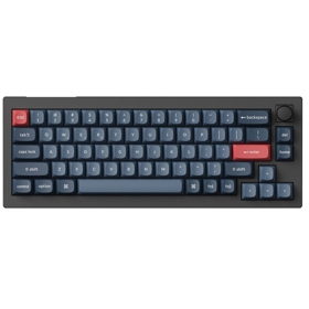 კლავიატურა Keychron V2M-D1 V2, Gateron Jupiter Red, Wireless, RGB, 2.4 GHz, Bluetooth, Type-C, Mechanical Gaming Keyboard, Black