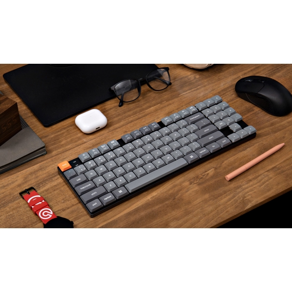 კლავიატურა Keychron K13M-B1 K13 MAX 90Key, K pro Red, Wireless, RGB, 2.4 GHz, Bluetooth, Type-C, Mechanical Gaming Keyboard, Black