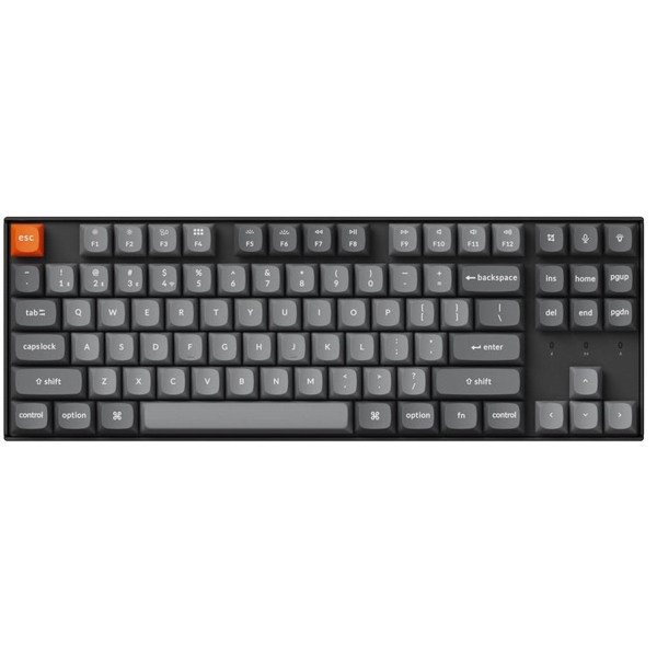 Mechanical Gaming Keyboard Keychron K8M-A3 K8 Pro, K pro Brown, Wireless, 2.4 GHz, Bluetooth, Type-C, Black