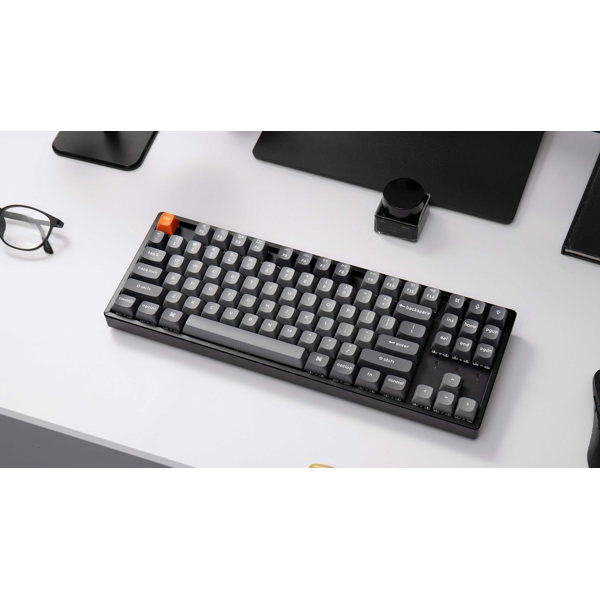 Mechanical Gaming Keyboard Keychron K8M-A3 K8 Pro, K pro Brown, Wireless, 2.4 GHz, Bluetooth, Type-C, Black