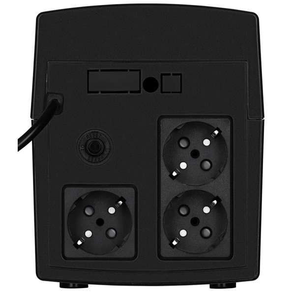 UPS 2E ED1200, 200VA, LED, 3xSchuko, Black