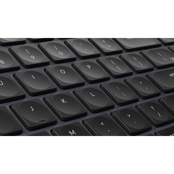 Keyboard Keychron B6P-K1 B6 Pro Ultra-Slim, Wireless, 2.4 GHz, Bluetooth, Type-C, Space Gray