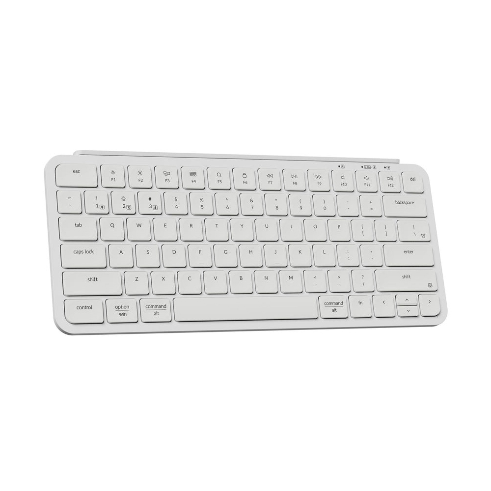 კლავიატურა Keychron B1P-K8 B1 Pro Ultra-Slim, Wireless, 2.4 GHz, Bluetooth, Type-C, Keyboard, Ivory White