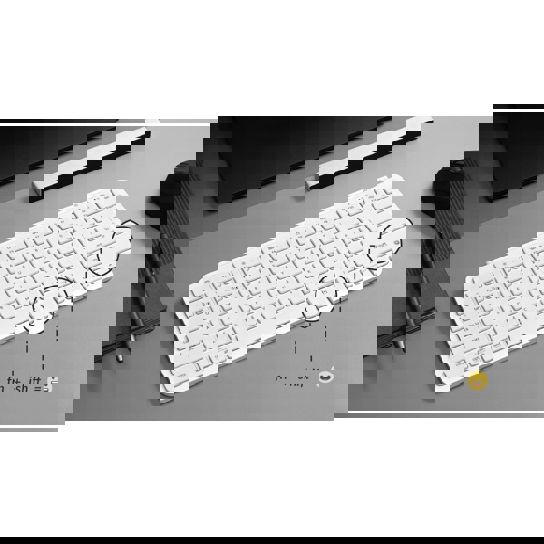 კლავიატურა Keychron B1P-K8 B1 Pro Ultra-Slim, Wireless, 2.4 GHz, Bluetooth, Type-C, Keyboard, Ivory White