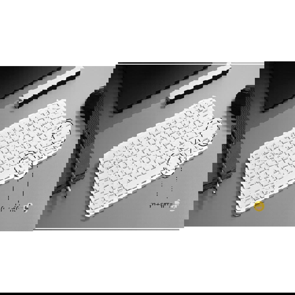 კლავიატურა Keychron B1P-K8 B1 Pro Ultra-Slim, Wireless, 2.4 GHz, Bluetooth, Type-C, Keyboard, Ivory White