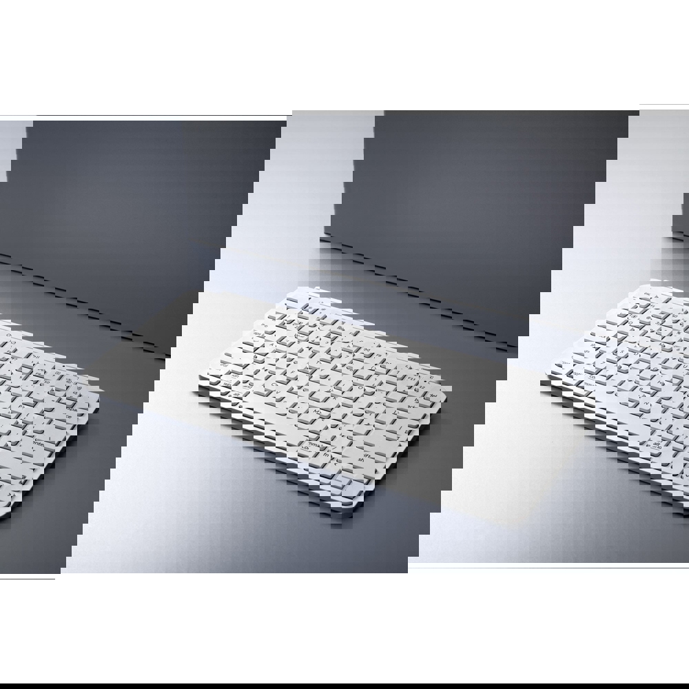 კლავიატურა Keychron B1P-K8 B1 Pro Ultra-Slim, Wireless, 2.4 GHz, Bluetooth, Type-C, Keyboard, Ivory White