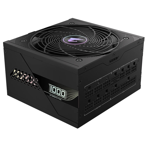 კვების ბლოკი Gigabyte GP-AE1000PM_PG5 AORUS ELITE, 1000W,  80 Plus Platinum, Power Supply, Black
