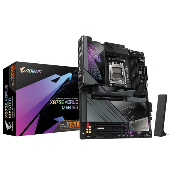 დედა დაფა Gigabyte X870E_AORUS_MASTER, AM5, DDR5, 256GB