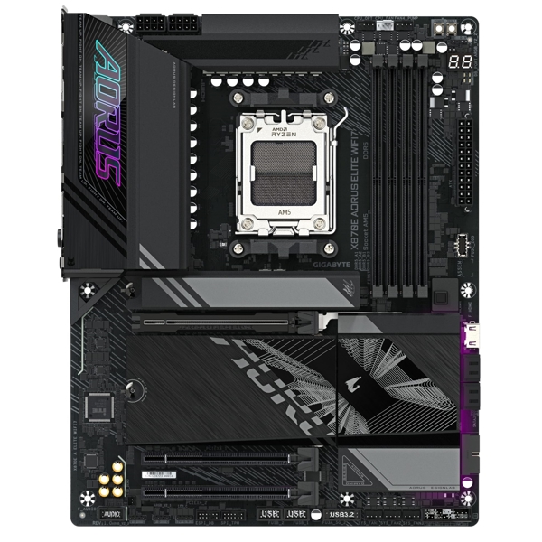 დედა დაფა Gigabyte X870E_A_ELITE_WIFI7, AM5, DDR5, 256GB