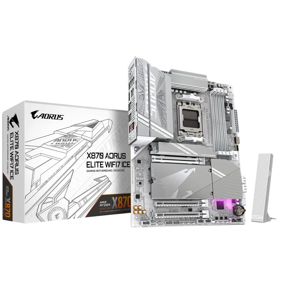 Motherboard Gigabyte X870_A_ELITE_WF7_ICE, AM5, DDR5, 256GB