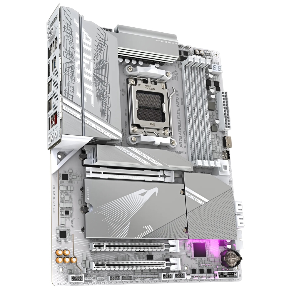 Motherboard Gigabyte X870_A_ELITE_WF7_ICE, AM5, DDR5, 256GB