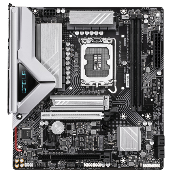 დედა დაფა Gigabyte B860M_EAGLE_V2, LGA 1851, DDR5, 128GB