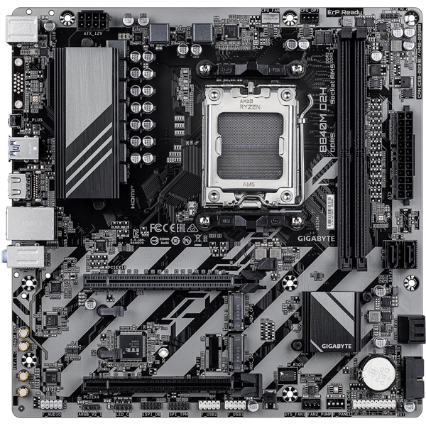 დედა დაფა Gigabyte B840M_D2H, AM5, DDR5, 128GB