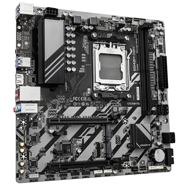 დედა დაფა Gigabyte B840M_D2H, AM5, DDR5, 128GB
