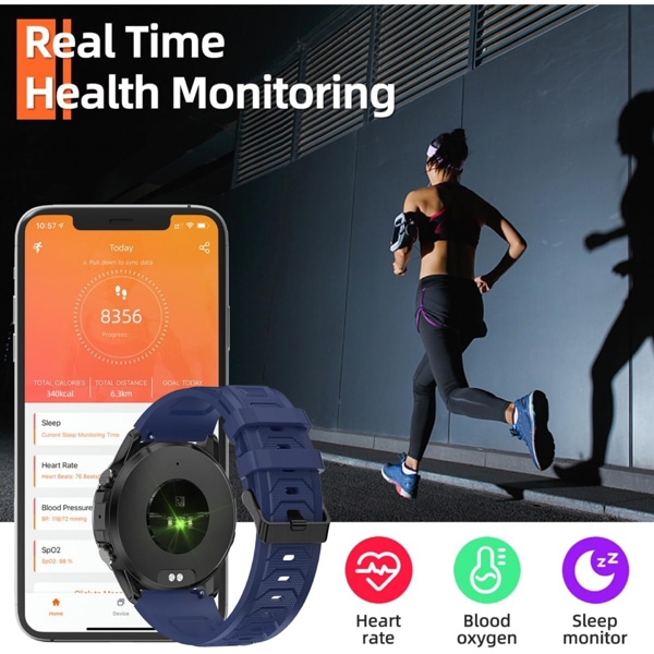 სმარტ საათი Weofly Explorer, 1.43", IP68, Bluetooth, Smart Watch, Blue