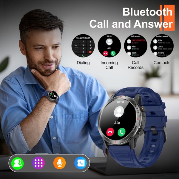 სმარტ საათი Weofly Explorer, 1.43", IP68, Bluetooth, Smart Watch, Blue
