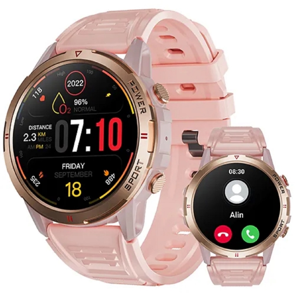 სმარტ საათი Weofly Explorer, 1.43", IP68, Bluetooth, Smart Watch, Pink