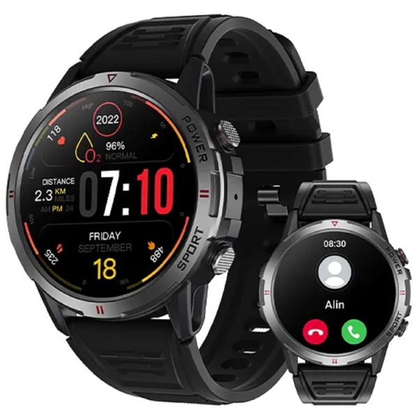 სმარტ საათი Weofly Explorer, 1.43", IP68, Bluetooth, Smart Watch, Black