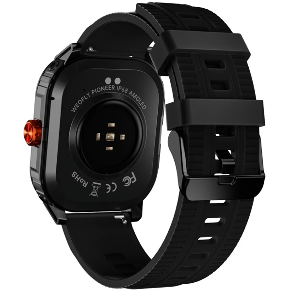 სმარტ საათი Weofly Pioneer, 1.95", IP68, Bluetooth, Smart Watch, Black