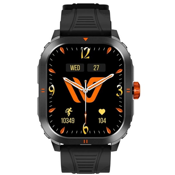 სმარტ საათი Weofly Pioneer, 1.95", IP68, Bluetooth, Smart Watch, Black