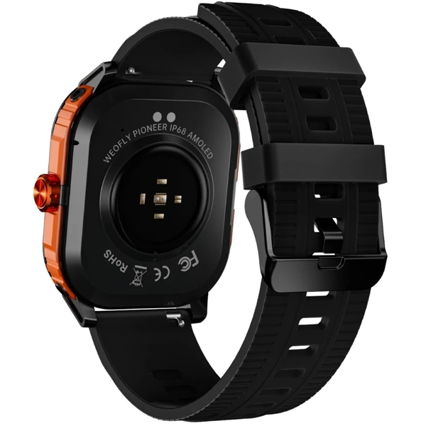 სმარტ საათი Weofly Pioneer, 1.95", IP68, Bluetooth, Smart Watch, Orange